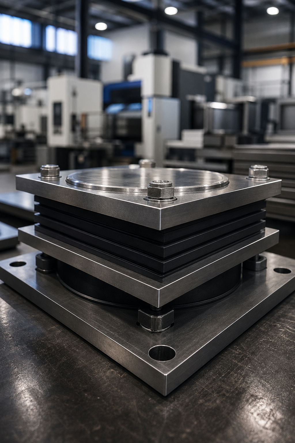 Premium structural bearing assembly in a modern manufacturing facility